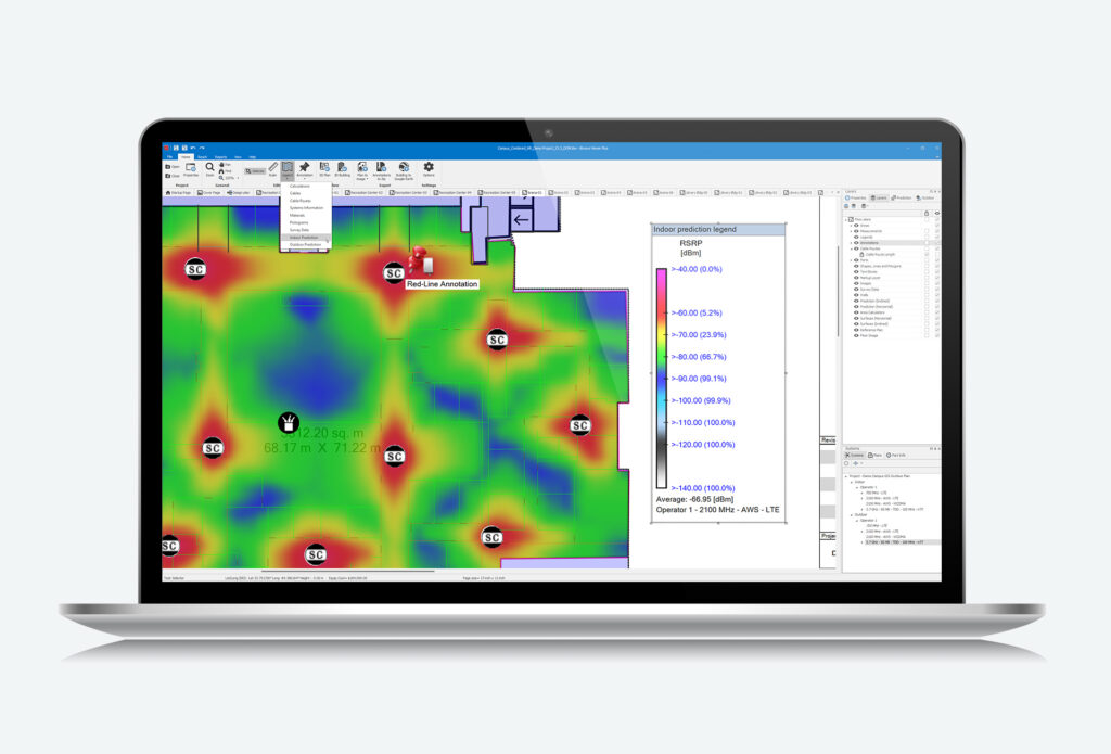 iBwave Viewer+ on laptop